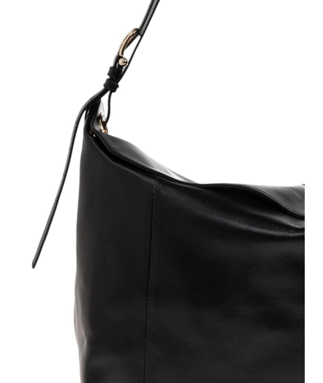 FURLA Черная кожаная сумка через плечо, фото 4