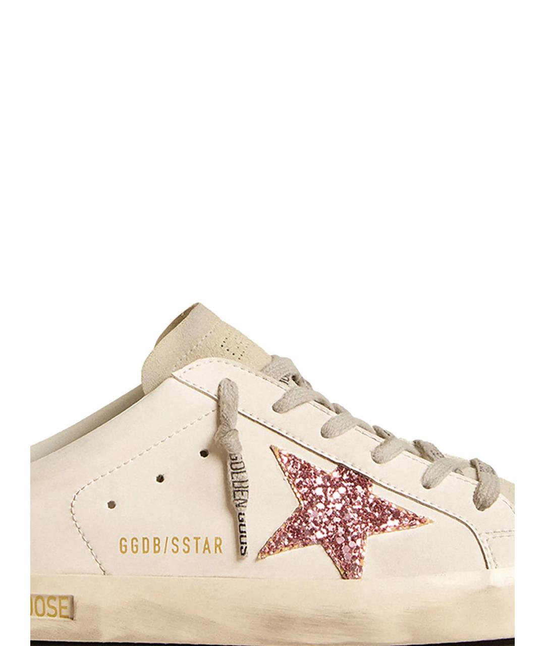 GOLDEN GOOSE Белые кожаные кеды, фото 2