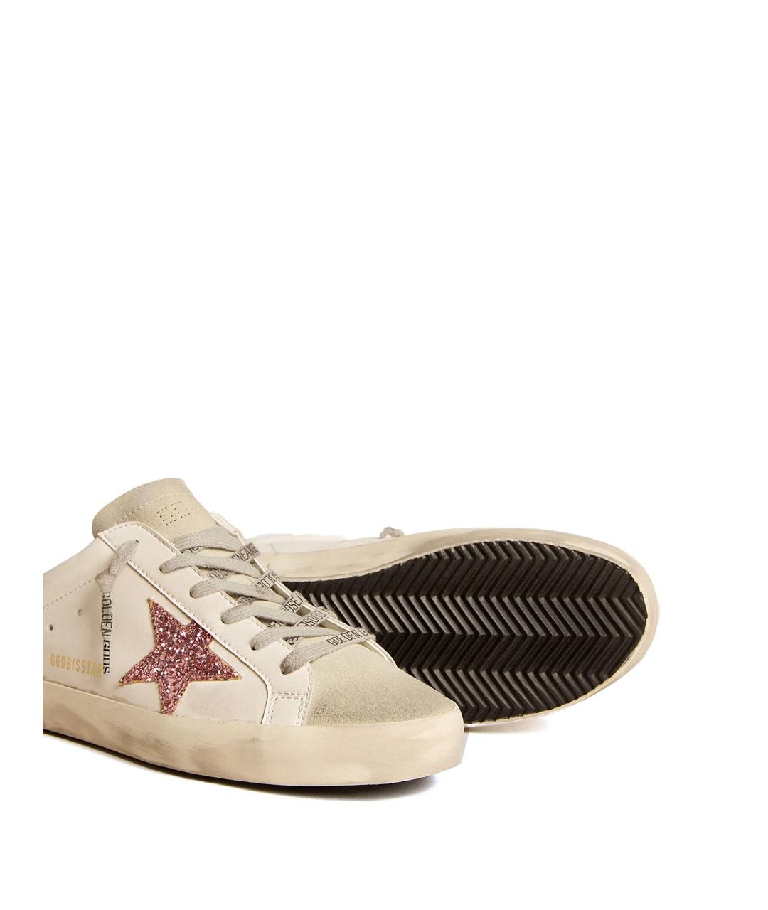 GOLDEN GOOSE Белые кожаные кеды, фото 5