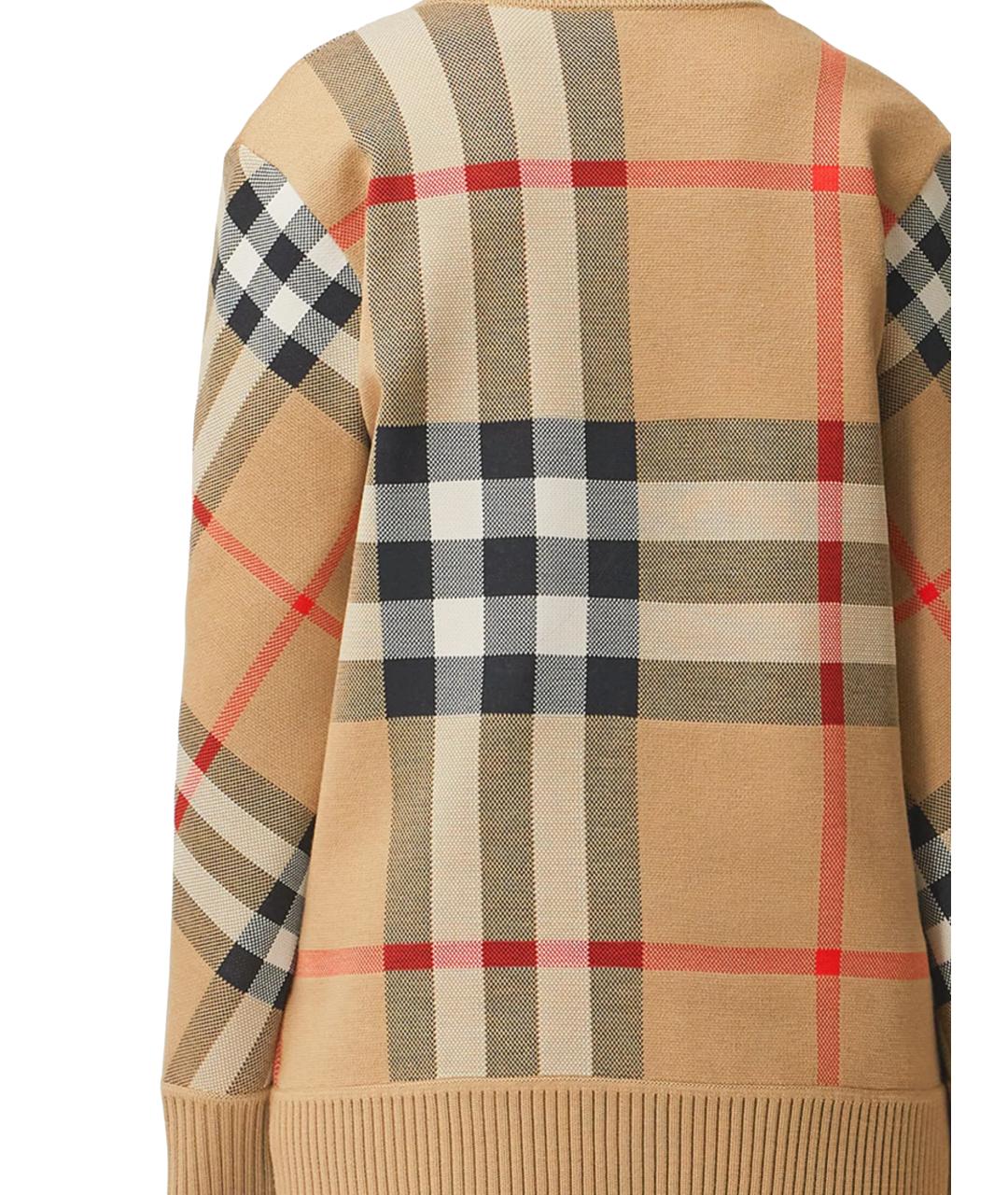 BURBERRY Бежевый полиэстеровый кардиган, фото 3