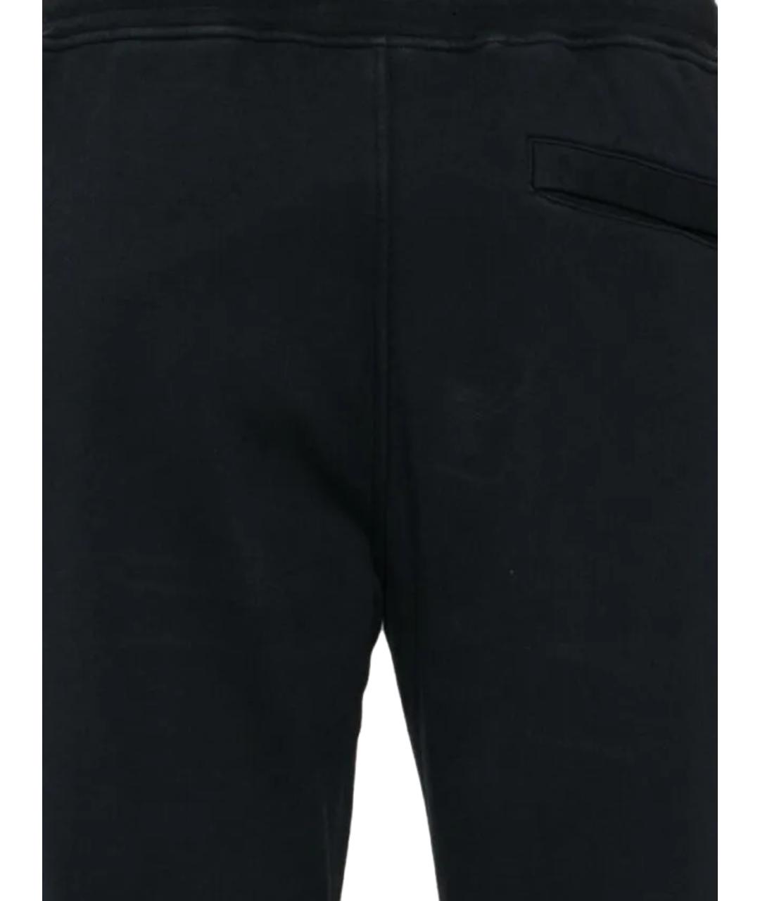 STONE ISLAND Черные хлопковые повседневные брюки, фото 3