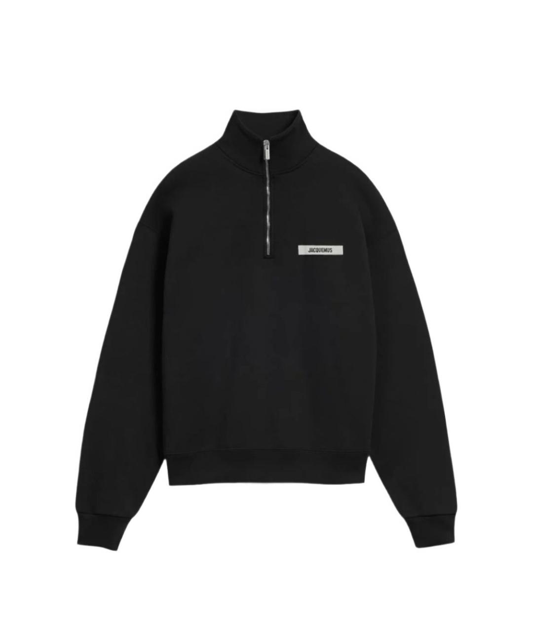 JACQUEMUS Черный хлопковый джемпер / свитер, фото 1