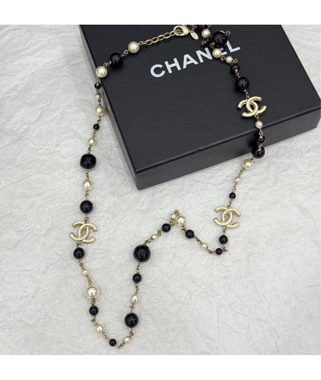 CHANEL Черная подвеска, фото 6