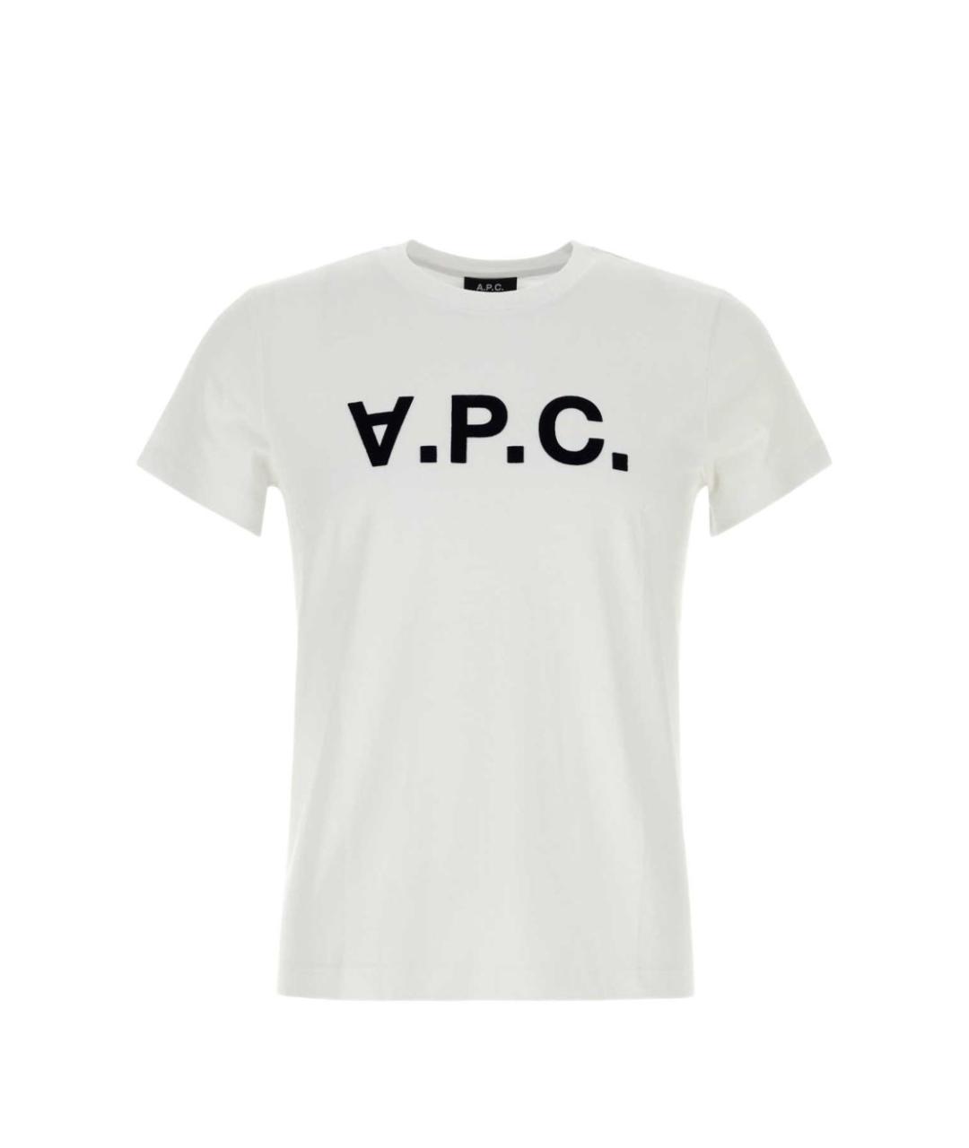 A.P.C. Белая хлопковая футболка, фото 1
