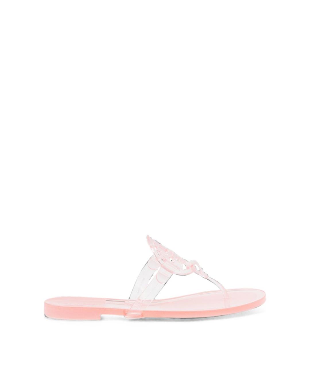 TORY BURCH Розовые резиновые шлепанцы, фото 1