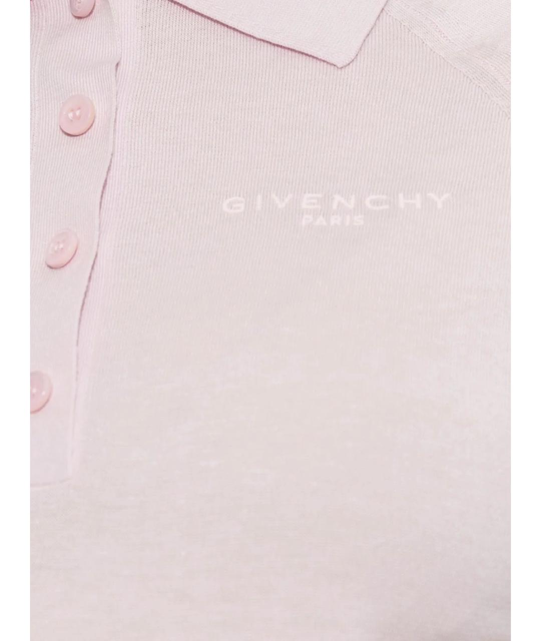 GIVENCHY Розовая хлопковая футболка, фото 2