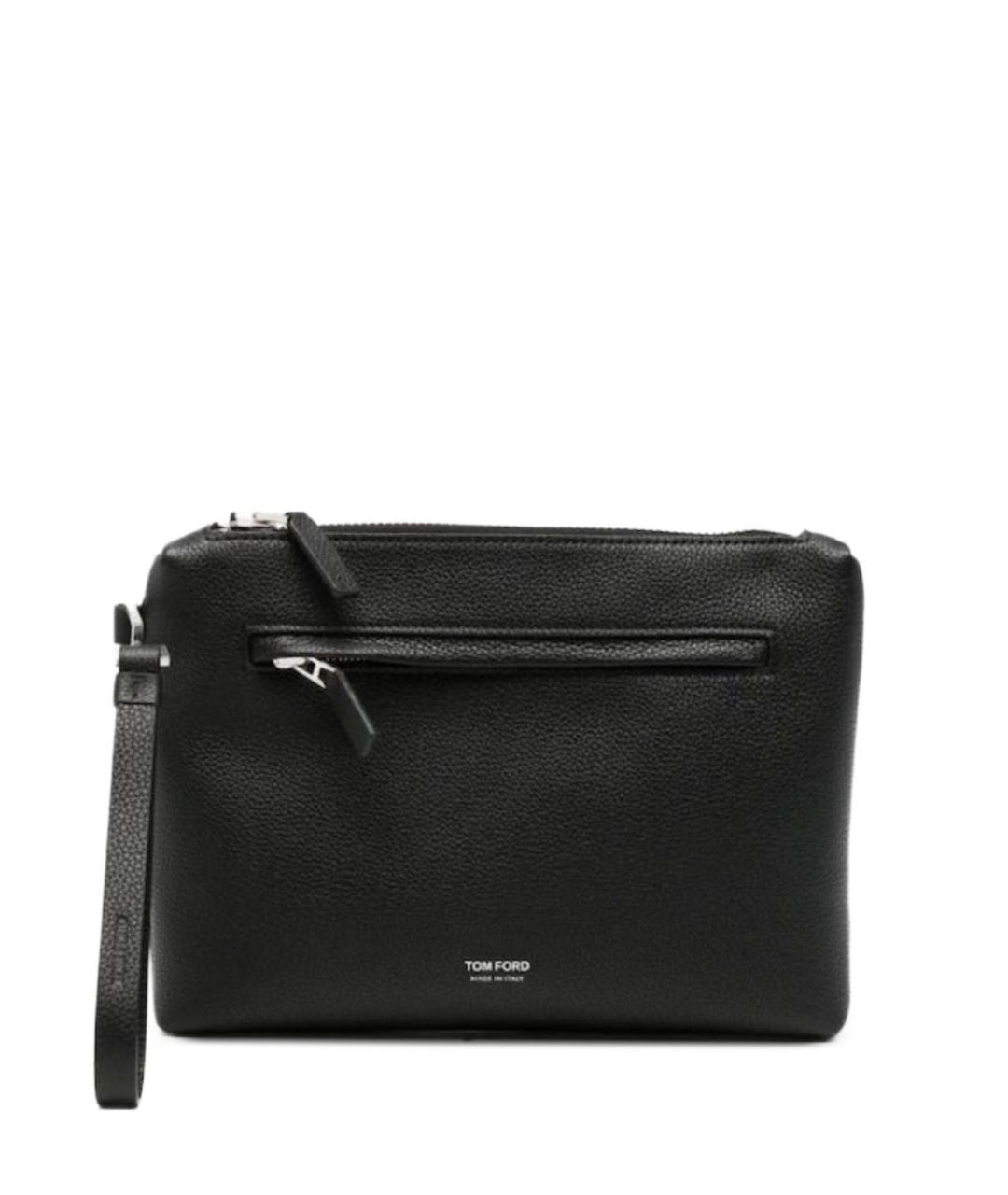 TOM FORD Черный кожаный кошелек, фото 1