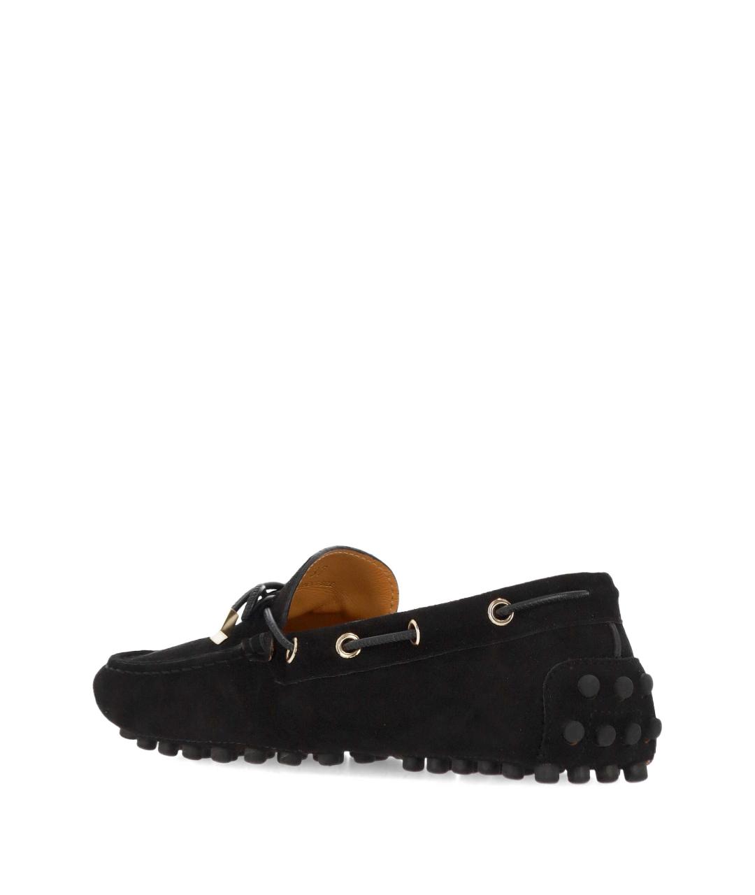 TOD'S Черные кожаные лоферы, фото 3
