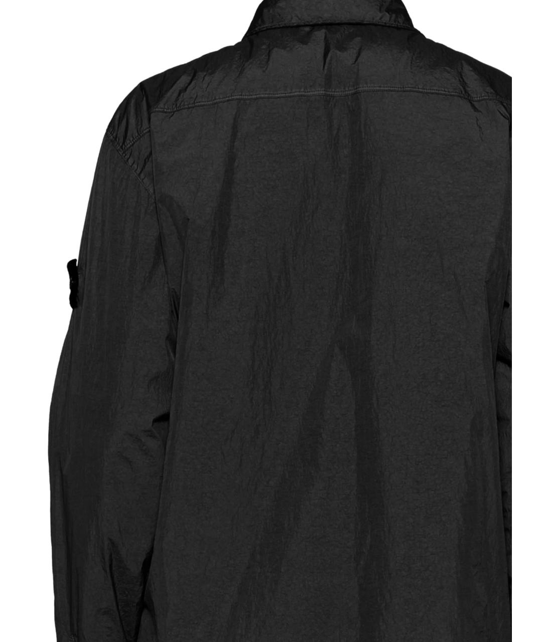 STONE ISLAND Черная нейлоновая куртка, фото 3