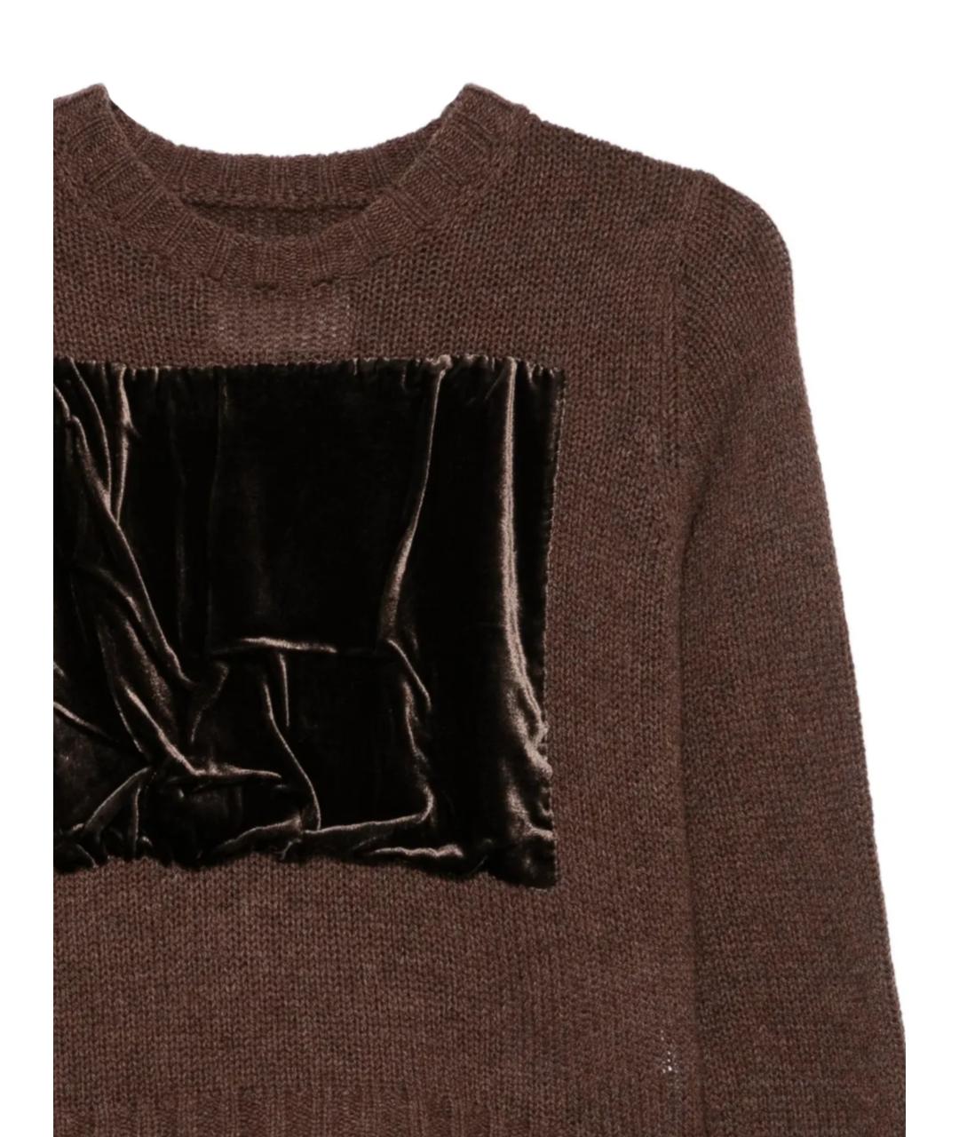 MAISON MARGIELA Коричневый шерстяной джемпер / свитер, фото 2