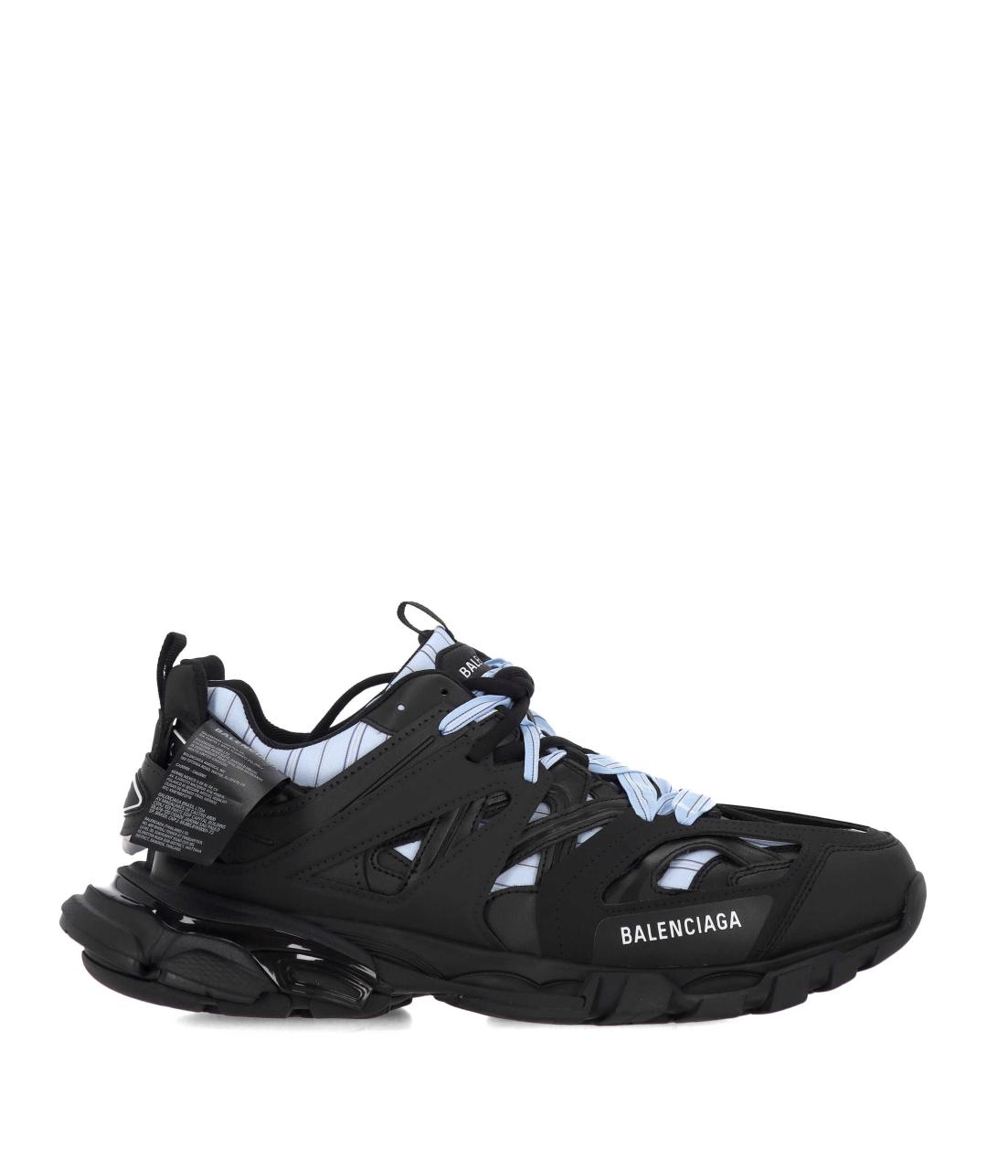 BALENCIAGA Черные синтетические низкие кроссовки / кеды, фото 1