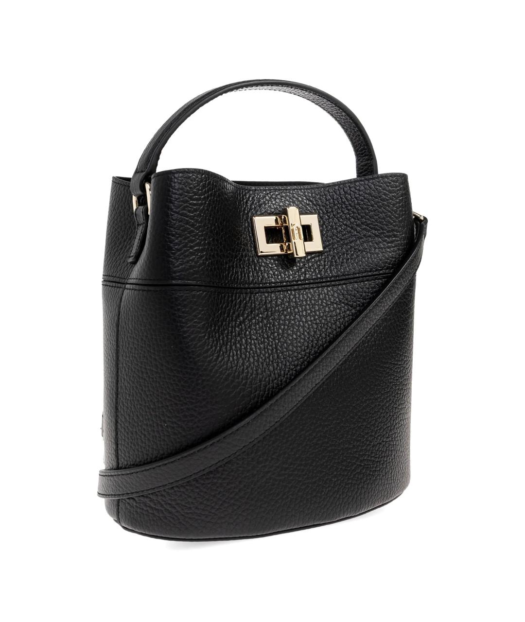 FURLA Черная кожаная сумка через плечо, фото 2