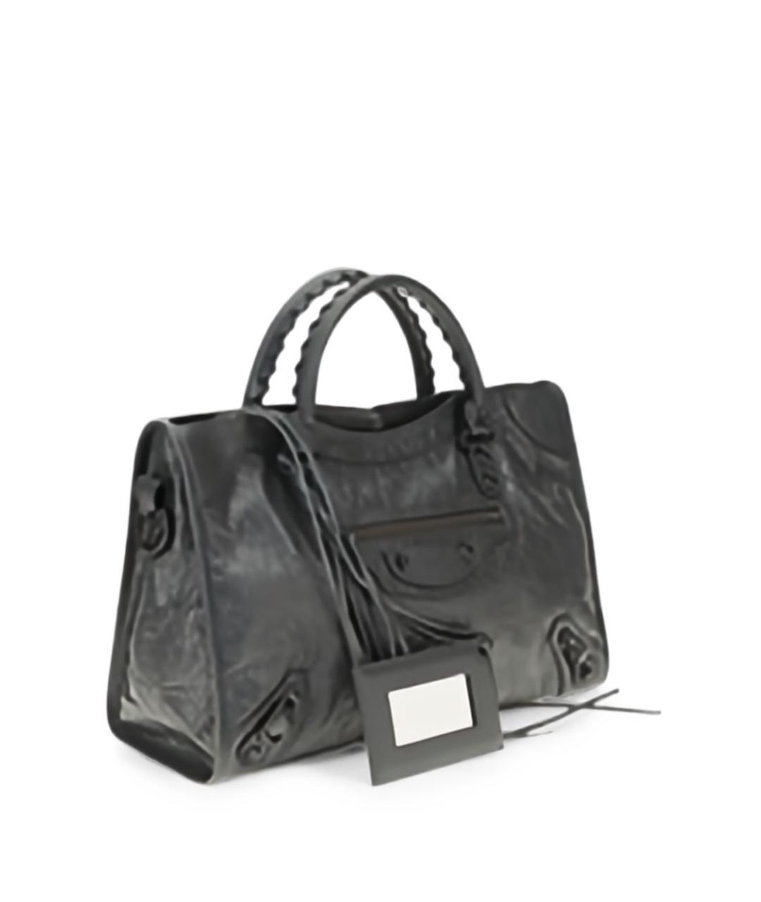 BALENCIAGA Серая кожаная сумка тоут, фото 2