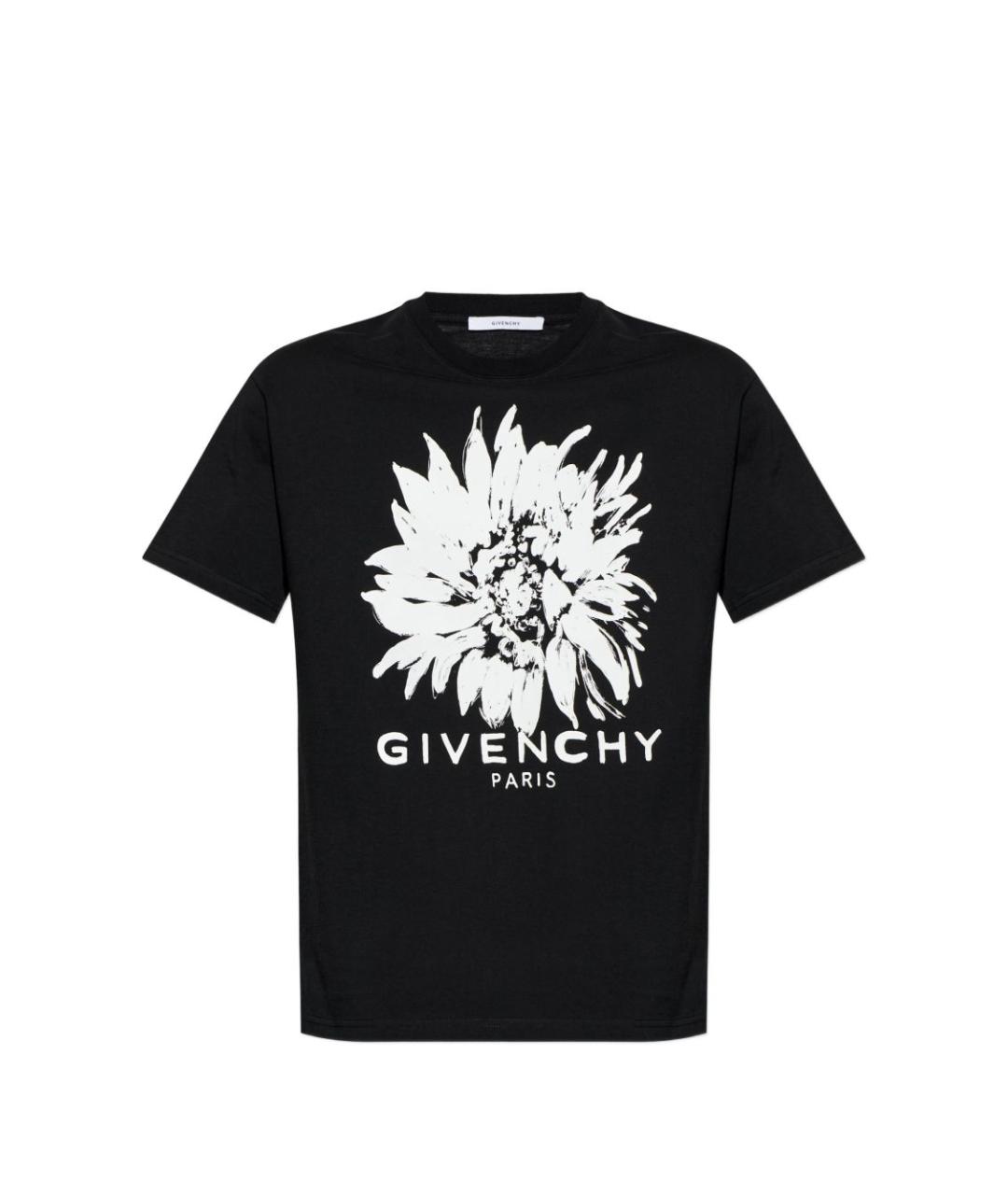 GIVENCHY Черная хлопковая футболка, фото 1