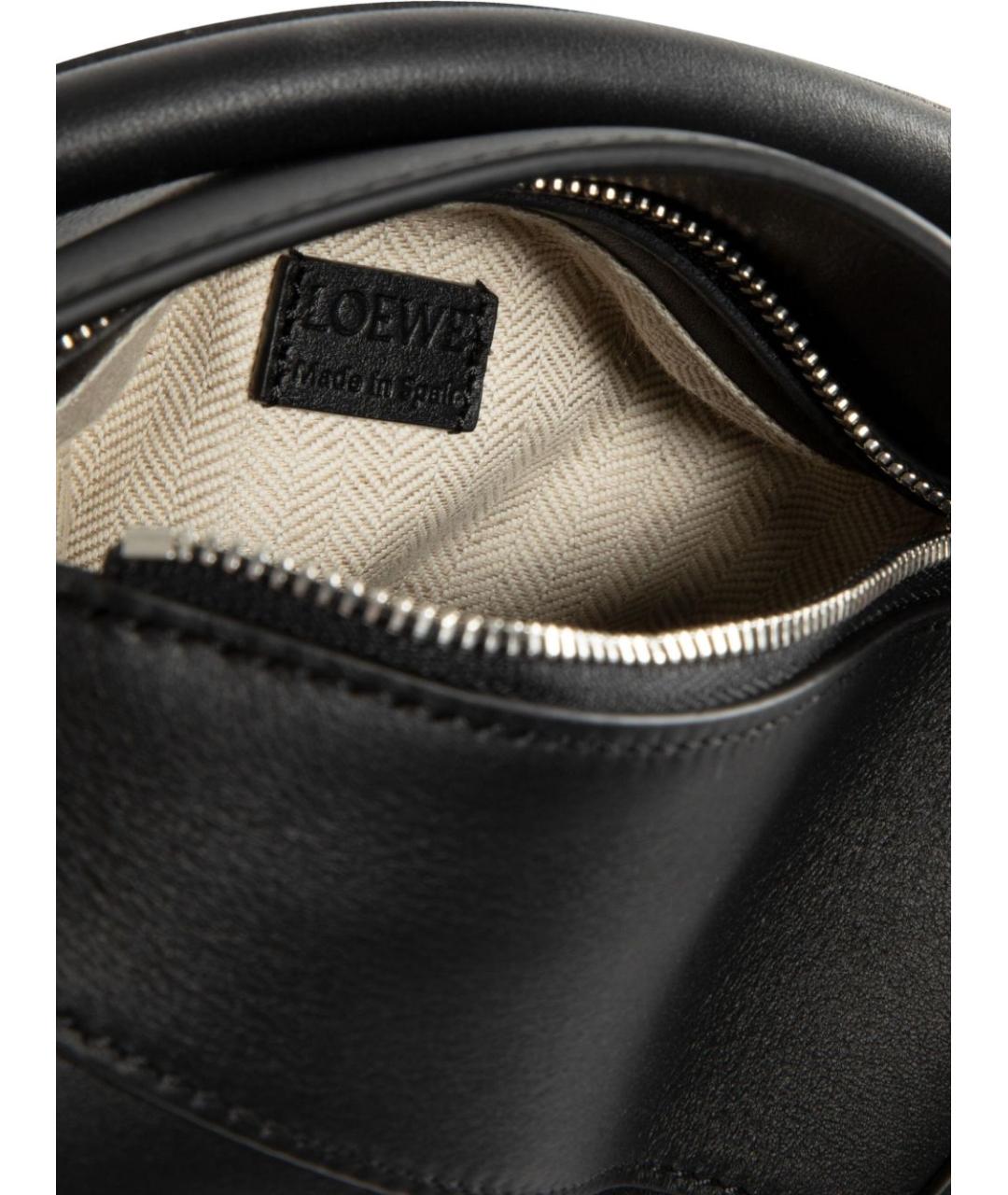 LOEWE Черная кожаная сумка через плечо, фото 3