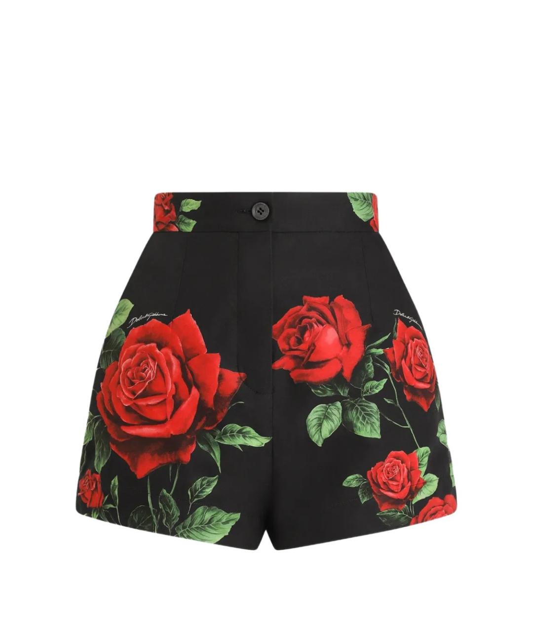 DOLCE&GABBANA Черные хлопковые шорты, фото 1
