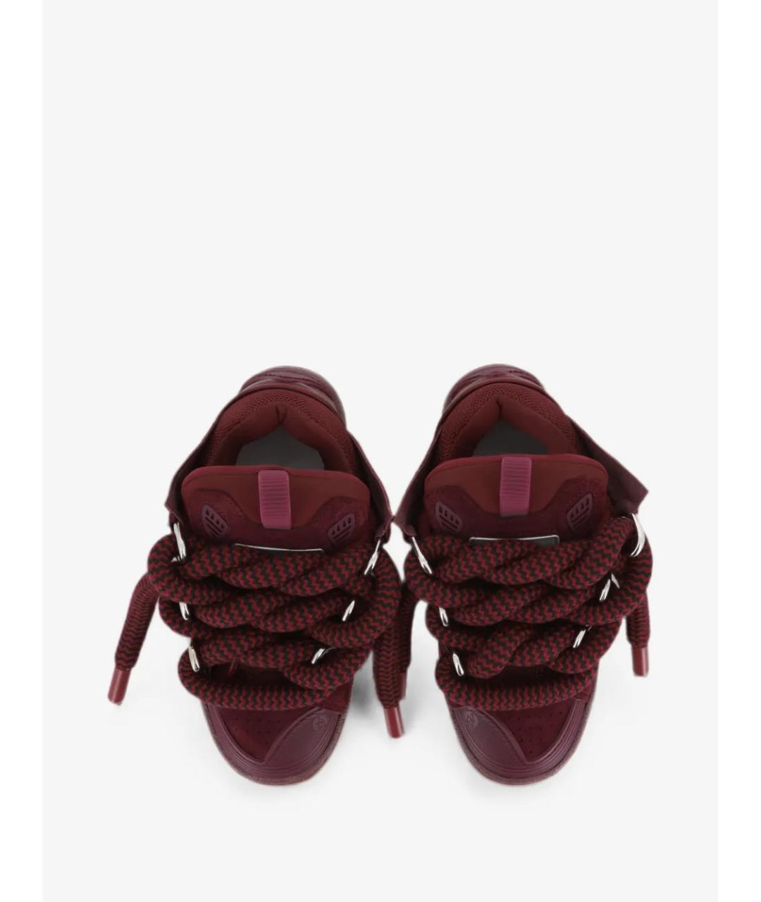 LANVIN Бордовые кеды, фото 3