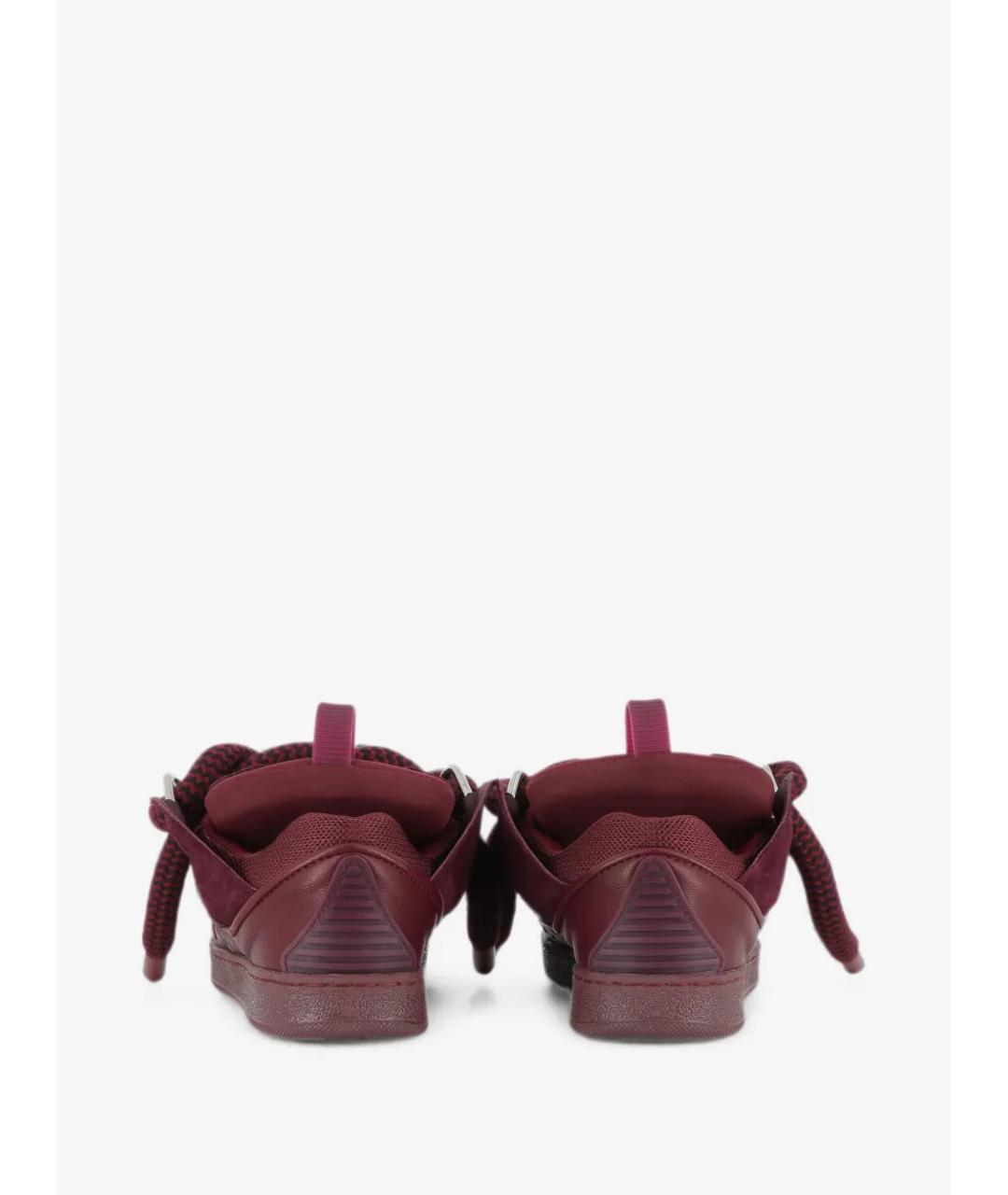 LANVIN Бордовые кеды, фото 4