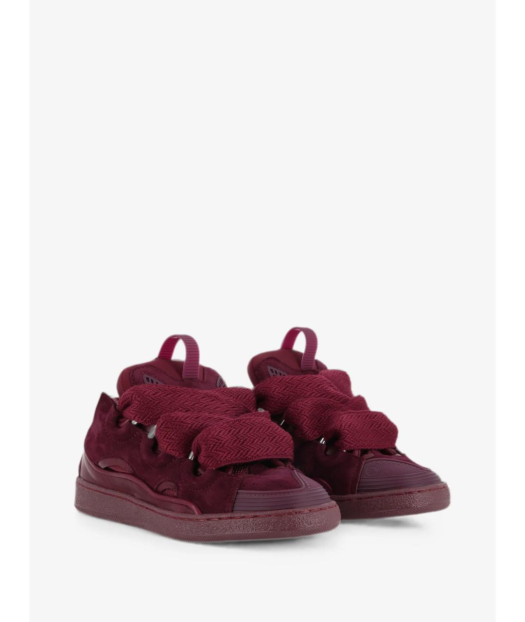 LANVIN Бордовые кеды, фото 2