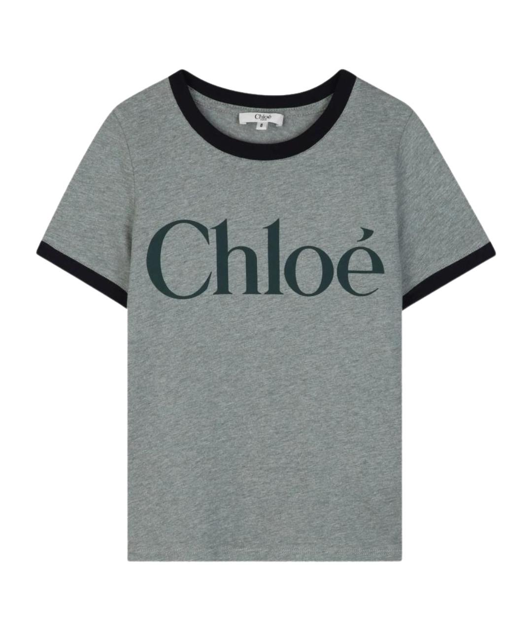 CHLOE Серый хлопковый детская футболка / топ, фото 1