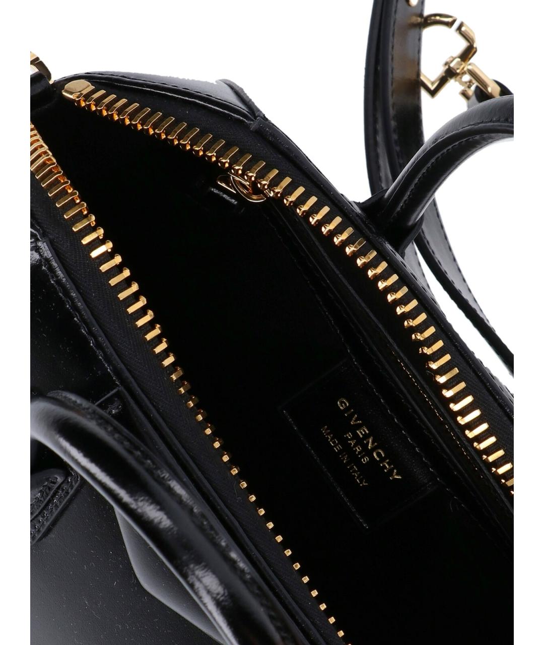 GIVENCHY Черная кожаная сумка тоут, фото 4