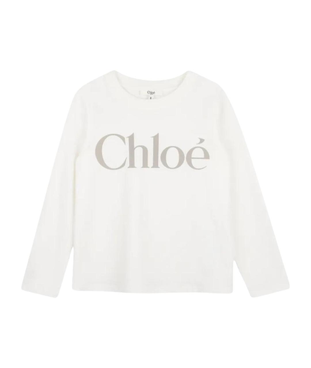 CHLOE Белый хлопковый детская футболка / топ, фото 1