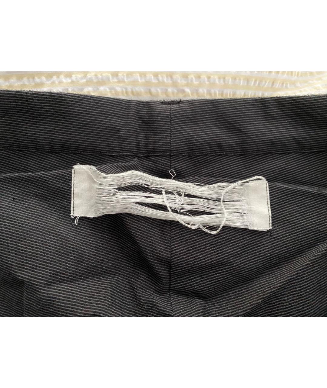 INDIVIDUAL SENTIMENTS Антрацитовые шерстяные повседневные брюки, фото 3