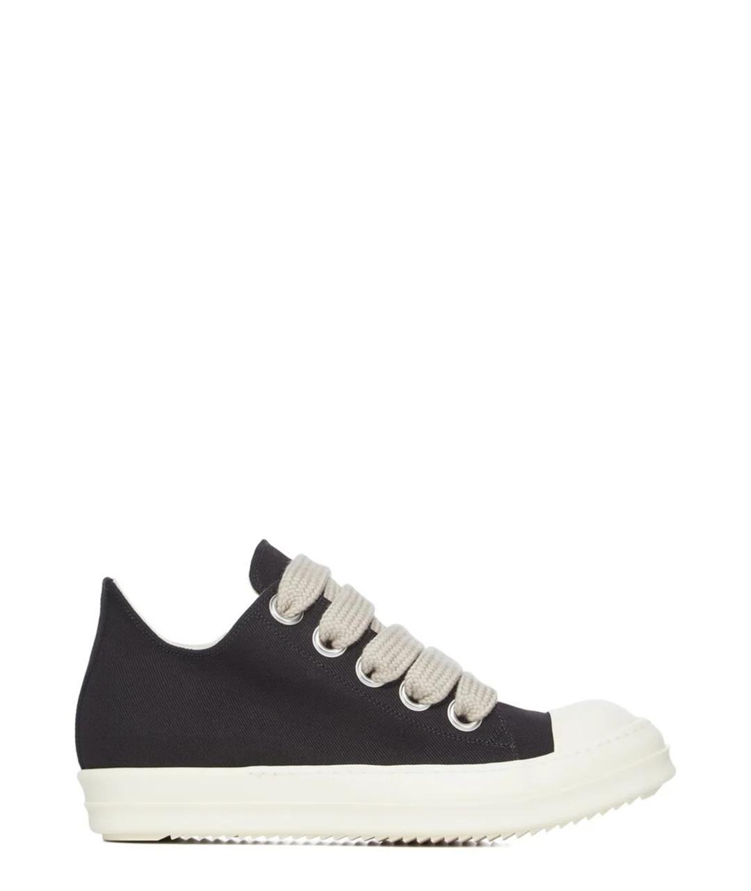 RICK OWENS DRKSHDW Черные текстильные кеды, фото 1