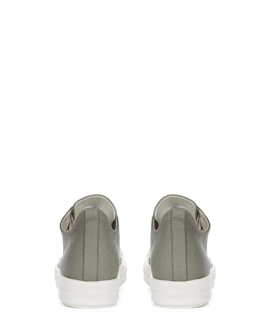 RICK OWENS DRKSHDW Зеленые текстильные кеды, фото 5