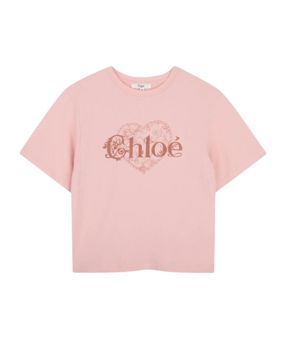 CHLOE Розовый хлопковый детская футболка / топ, фото 1
