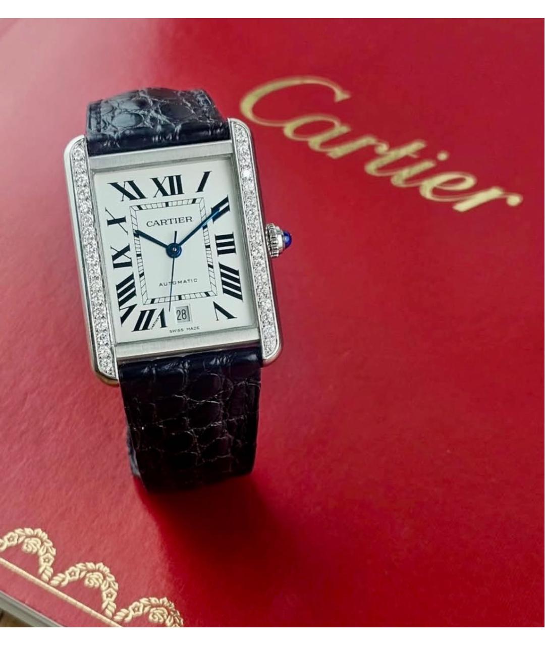 CARTIER Серебряные металлические часы, фото 2