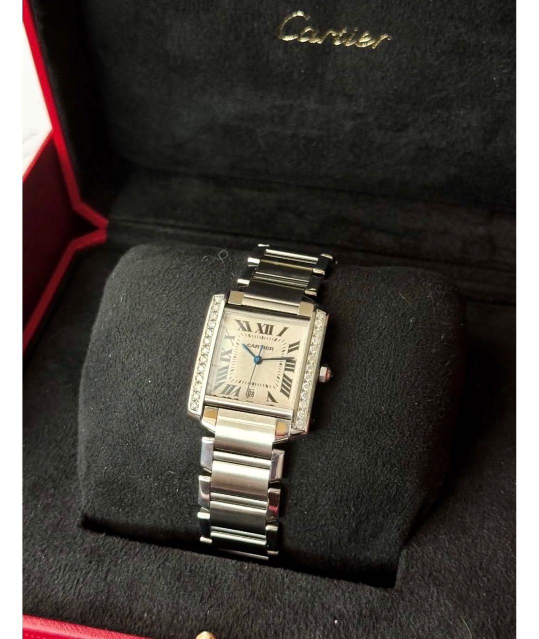 CARTIER Серебряные металлические часы, фото 4