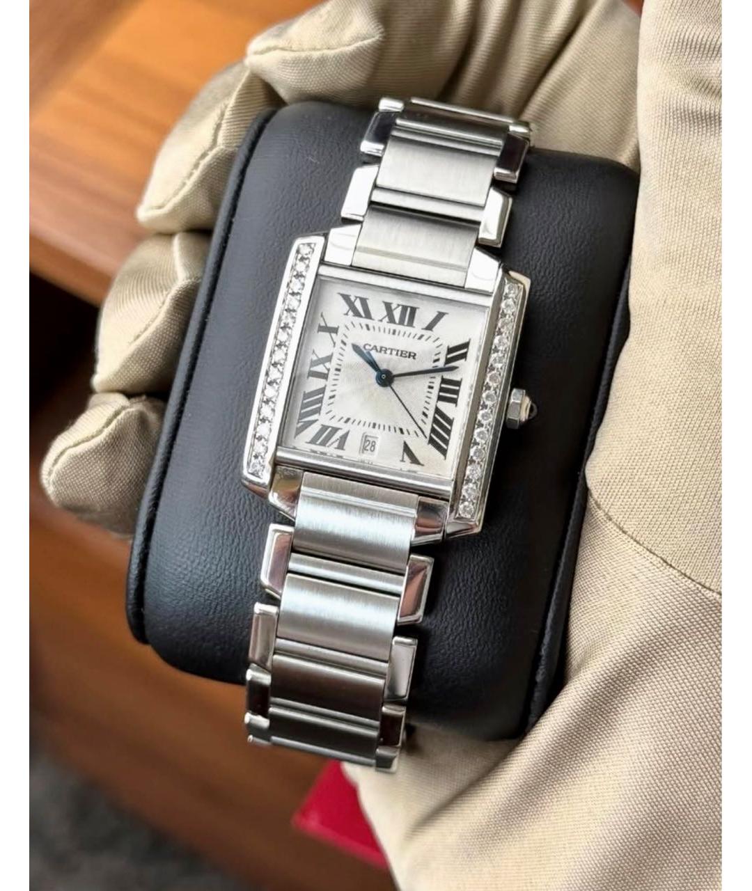 CARTIER Серебряные металлические часы, фото 5