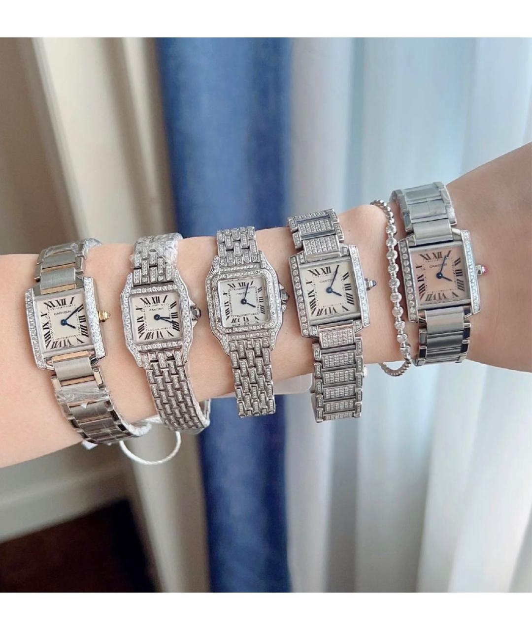 CARTIER Серебряные металлические часы, фото 7