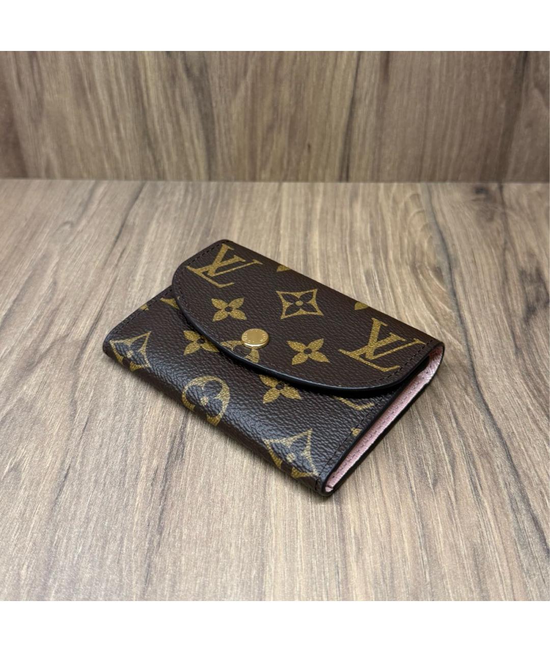 LOUIS VUITTON Коричневый кошелек, фото 6