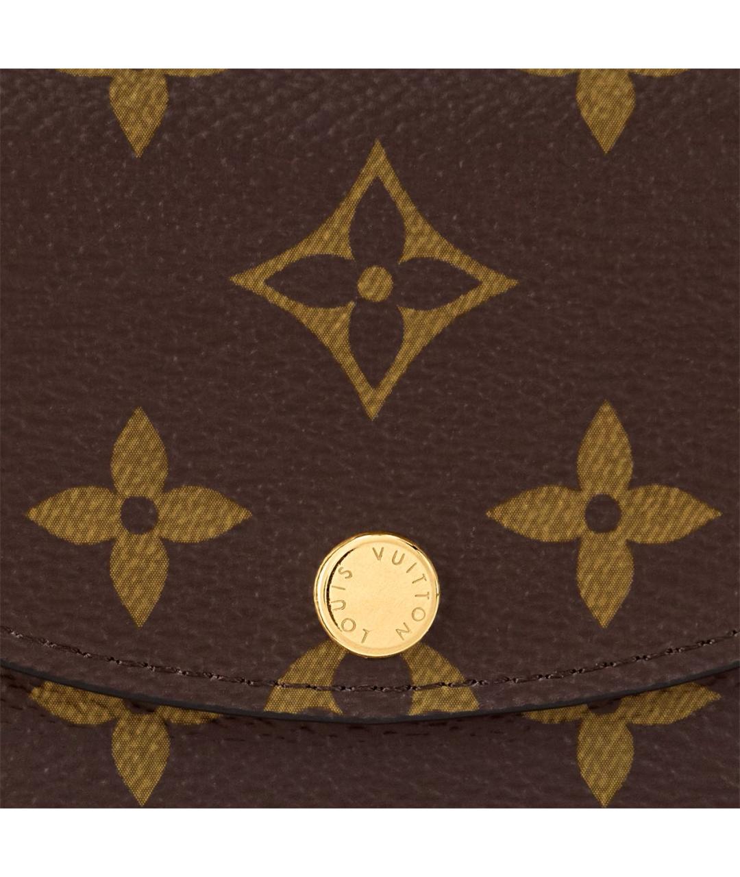 LOUIS VUITTON Коричневый кошелек, фото 4