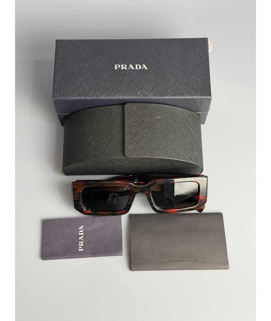 PRADA Мульти пластиковые солнцезащитные очки, фото 6