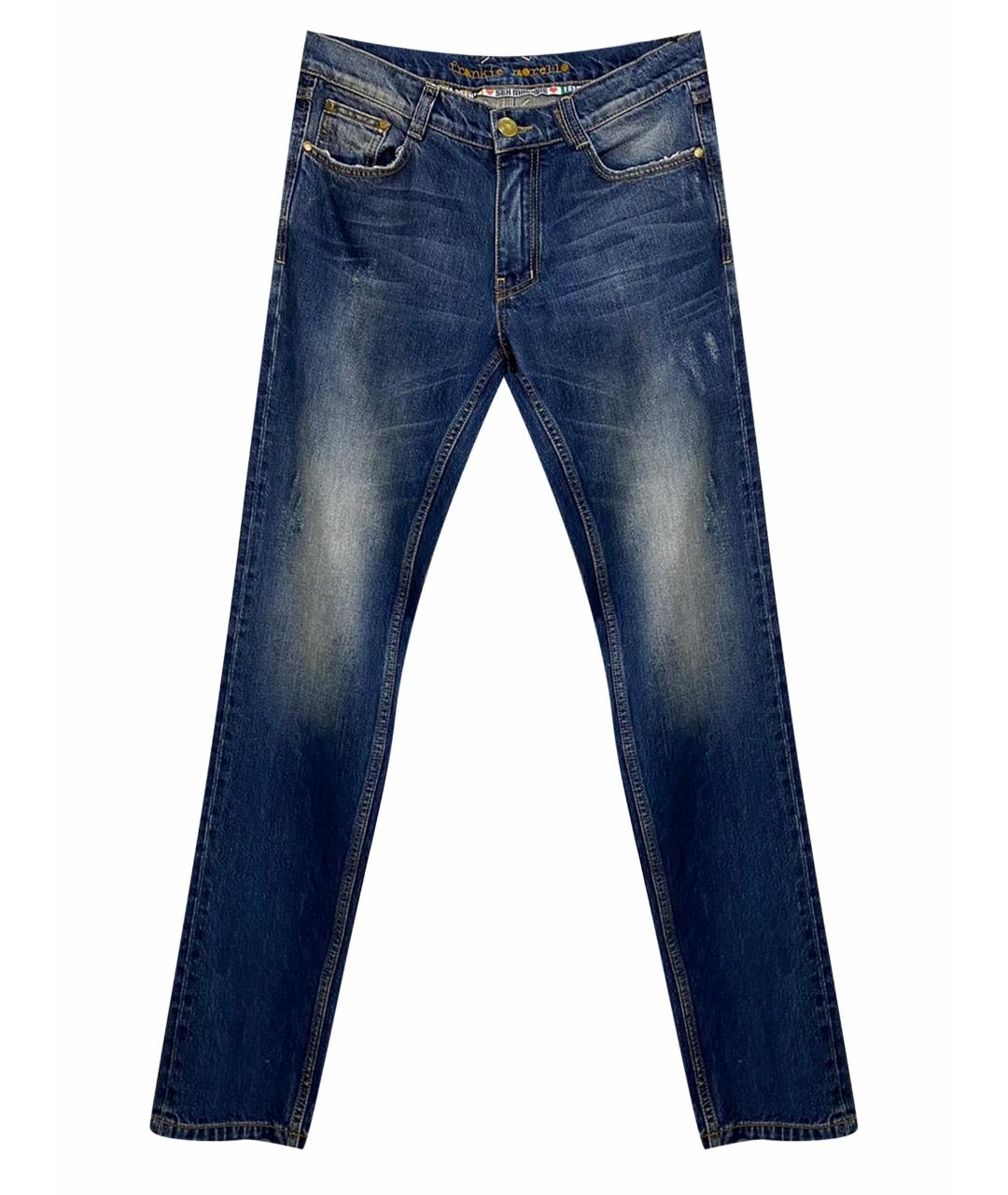 FRANKIE MORELLO Синие хлопковые джинсы, фото 1