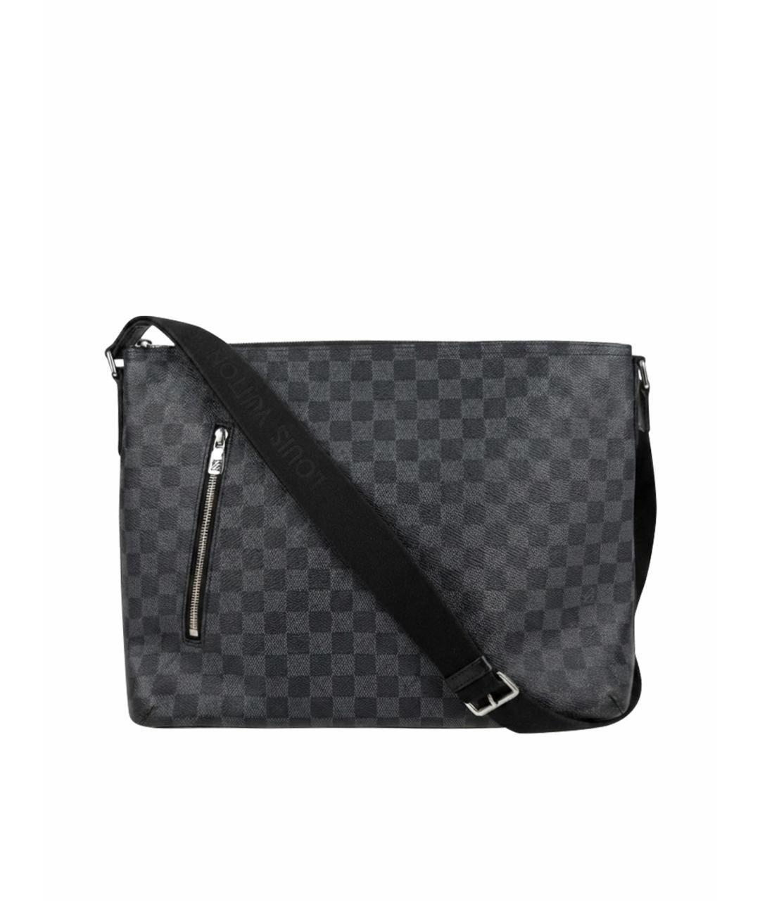 LOUIS VUITTON Антрацитовая барсетка, фото 1