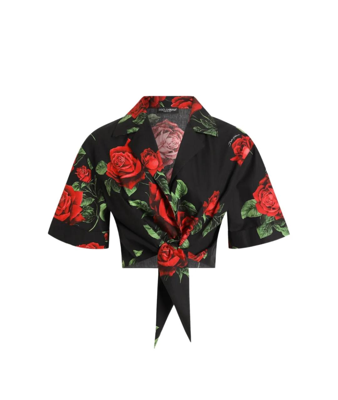 DOLCE&GABBANA Черная хлопковая рубашка, фото 1
