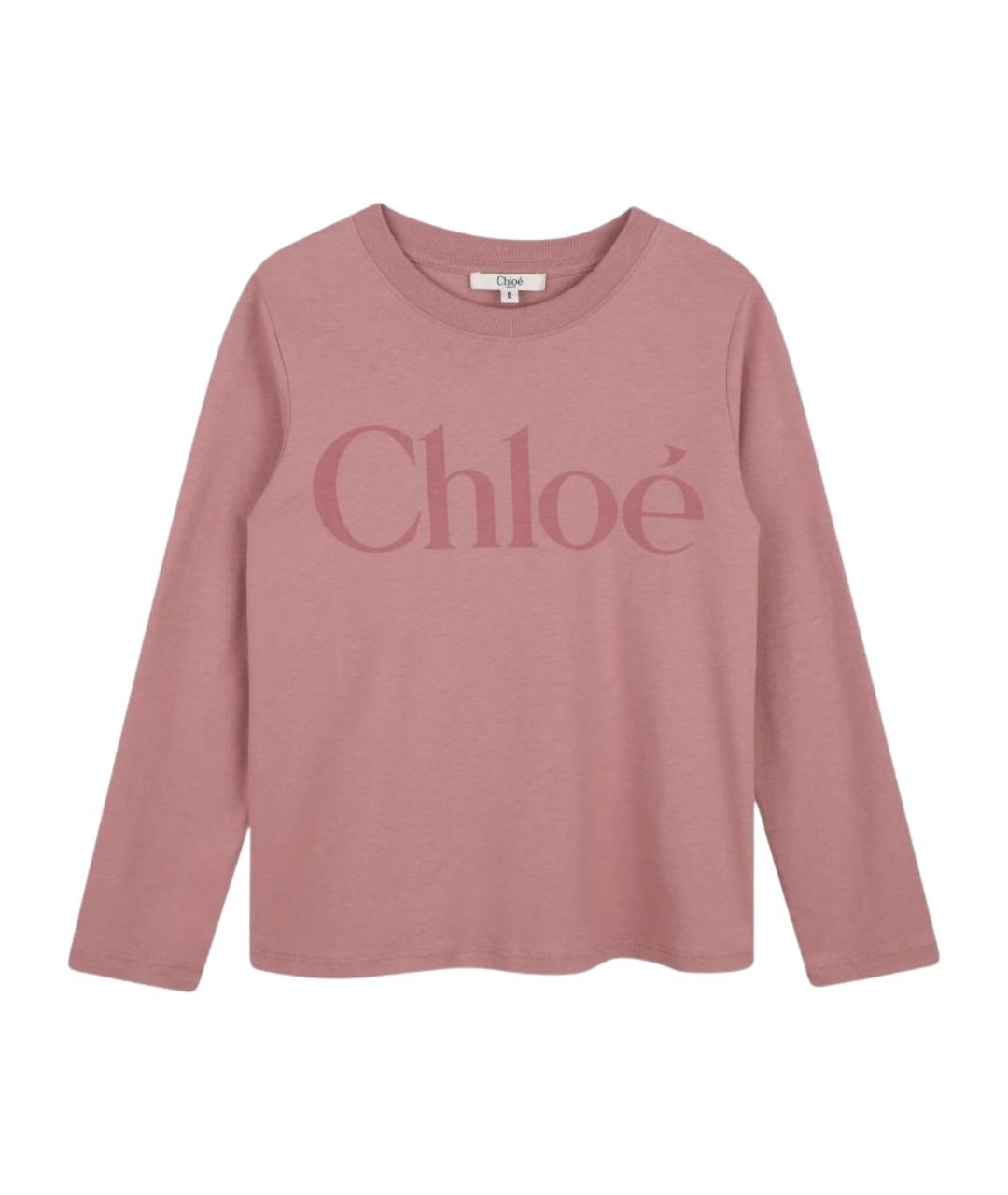 CHLOE Розовый хлопковый детская футболка / топ, фото 1
