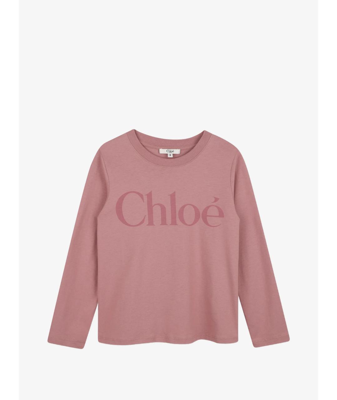 CHLOE Розовый хлопковый детская футболка / топ, фото 4