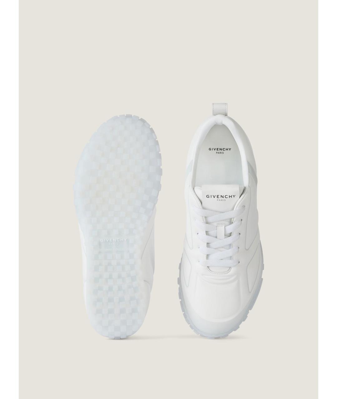 GIVENCHY Белые кожаные низкие кроссовки / кеды, фото 4