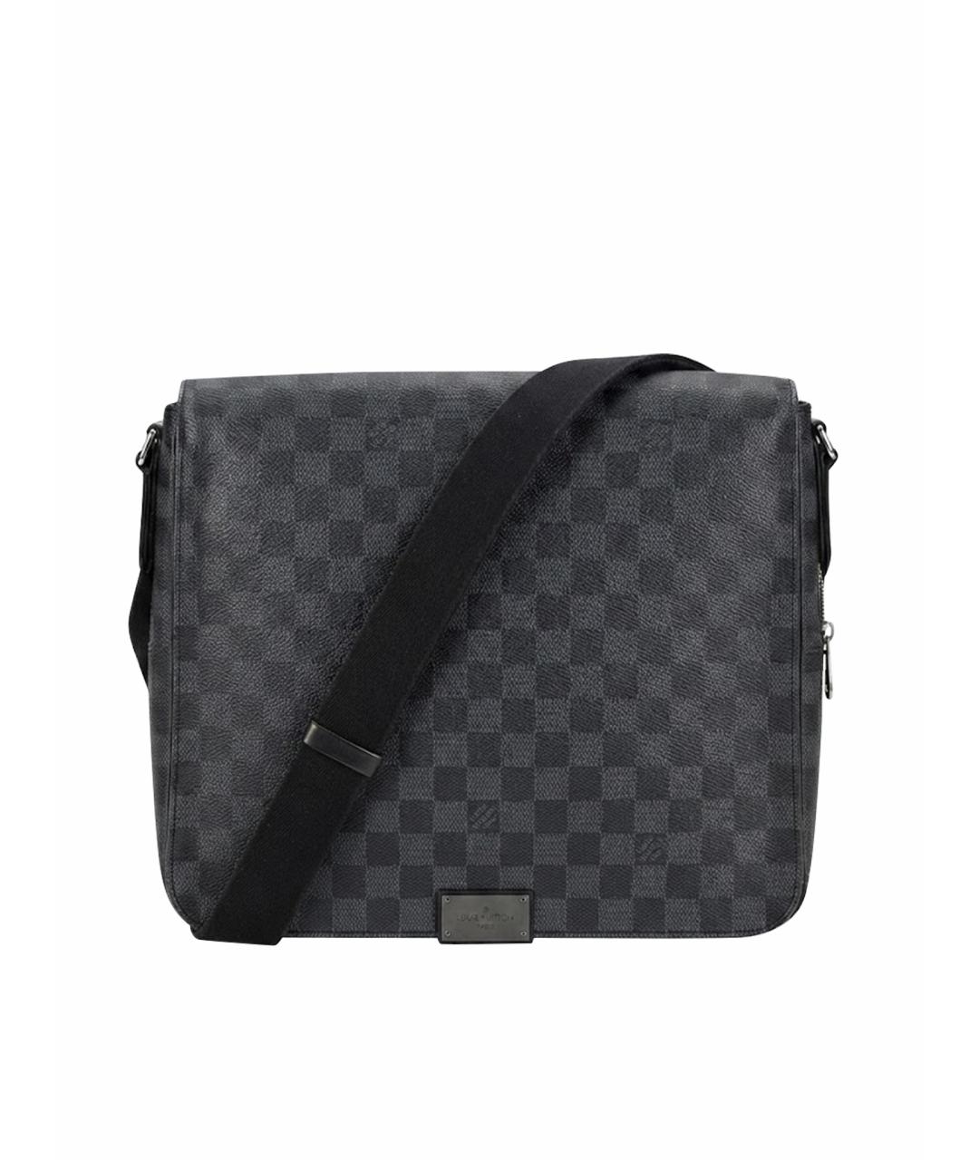 LOUIS VUITTON Антрацитовая барсетка, фото 1