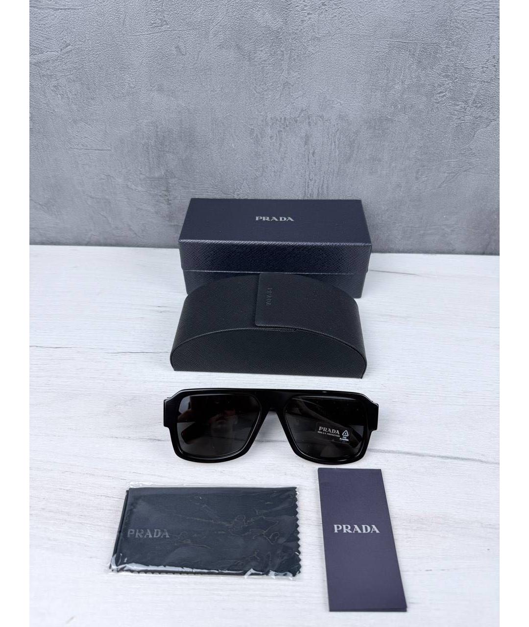 PRADA Красные пластиковые солнцезащитные очки, фото 6