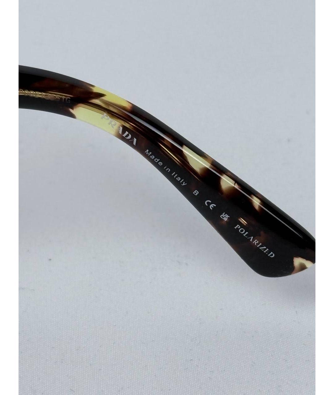 PRADA Черные пластиковые солнцезащитные очки, фото 5