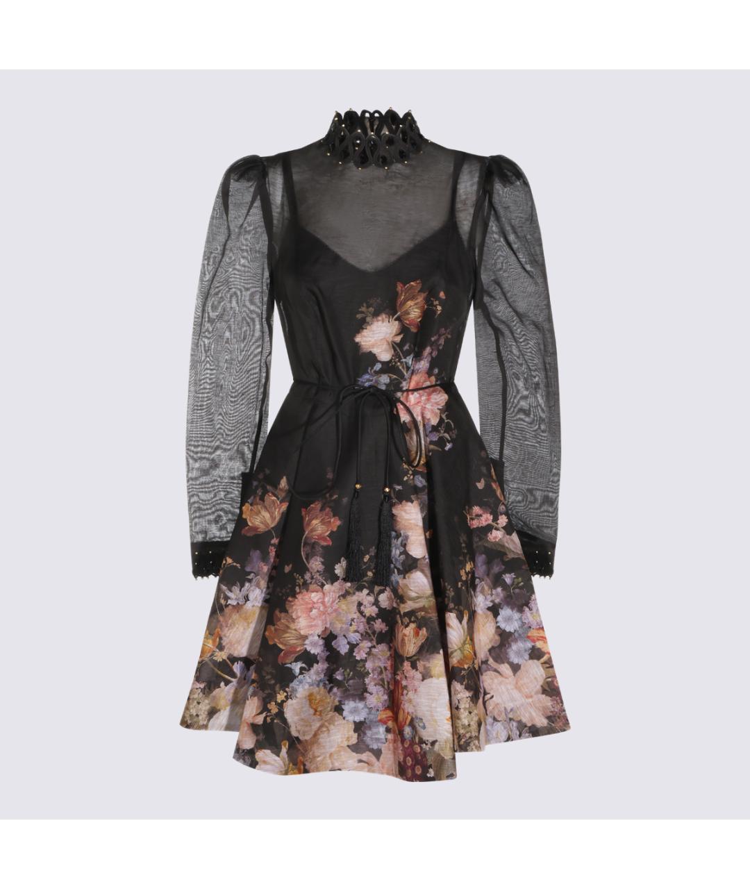 ZIMMERMANN Черное вискозное вечернее платье, фото 8