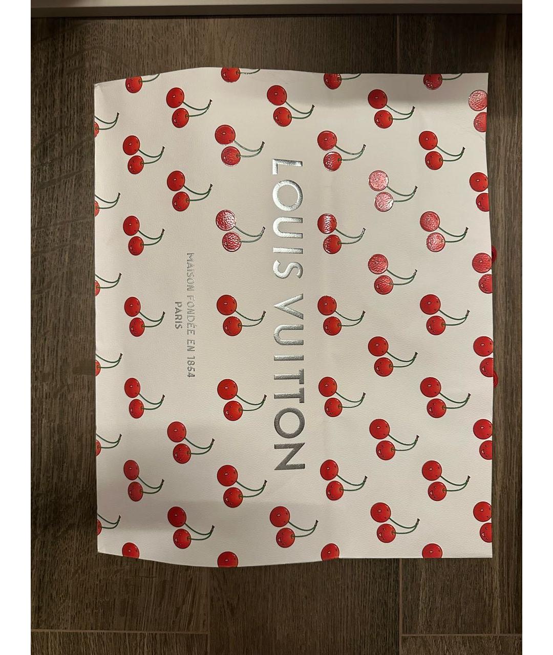 LOUIS VUITTON Черная кожаная сумка с короткими ручками, фото 8