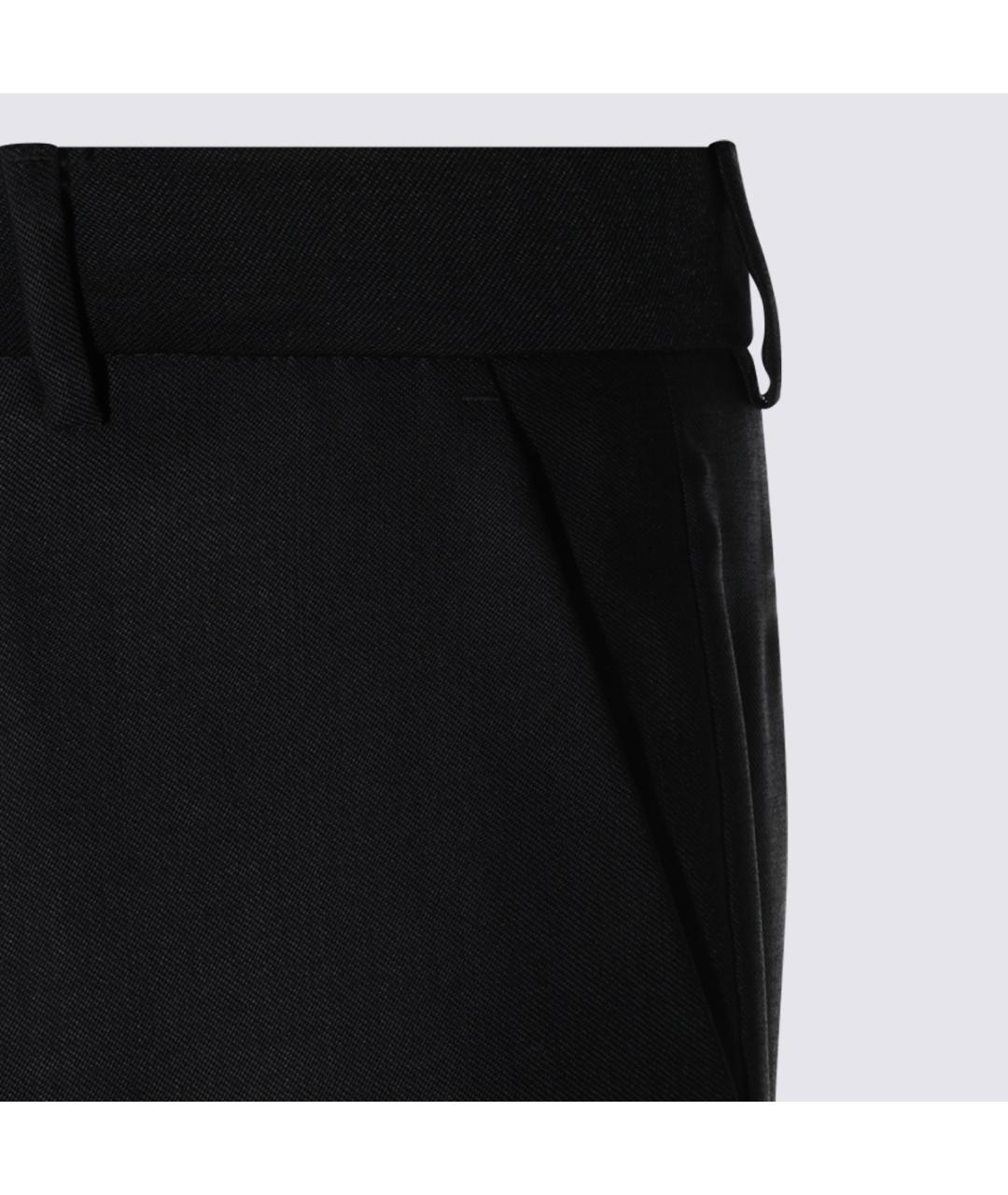 AMIRI Черные шерстяные повседневные брюки, фото 5