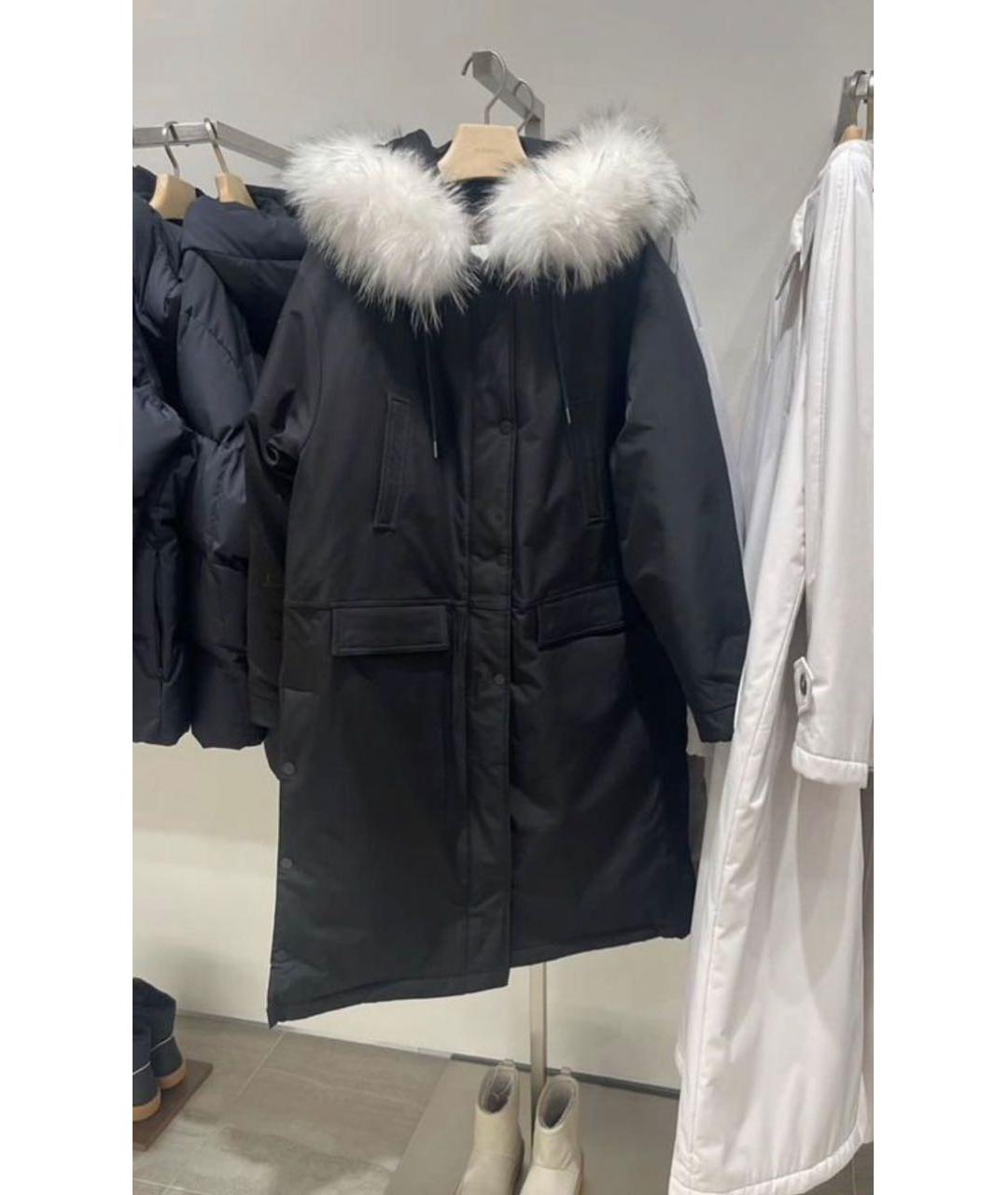 12 STOREEZ Черная хлопко-эластановая парка, фото 2